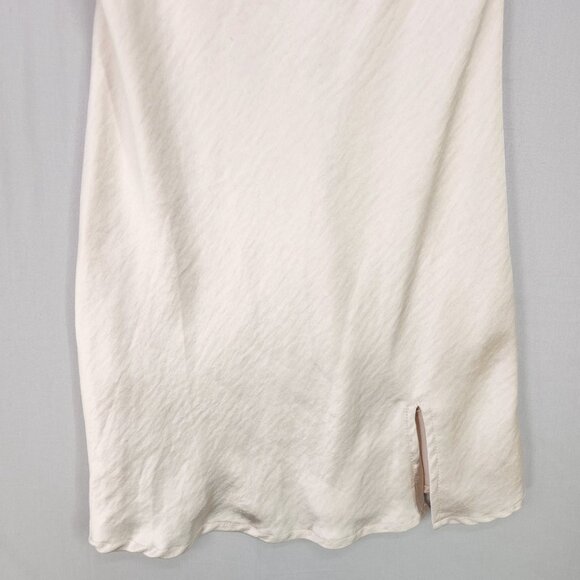 Princess Polly Satin Slip Mini Dress Size 6 Womens Champagne Spaghetti Strap - Picture 5 of 11